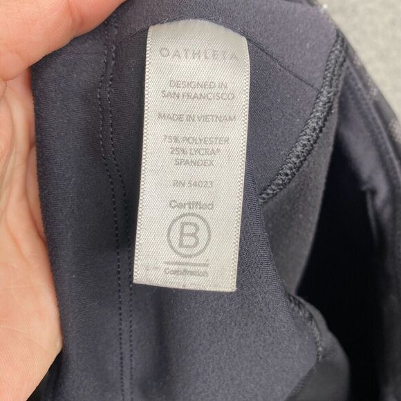 Athleta Rainier Tight Womens Small Reflective Leopard Legging Black Gray Stretch - Picture 8 of 11